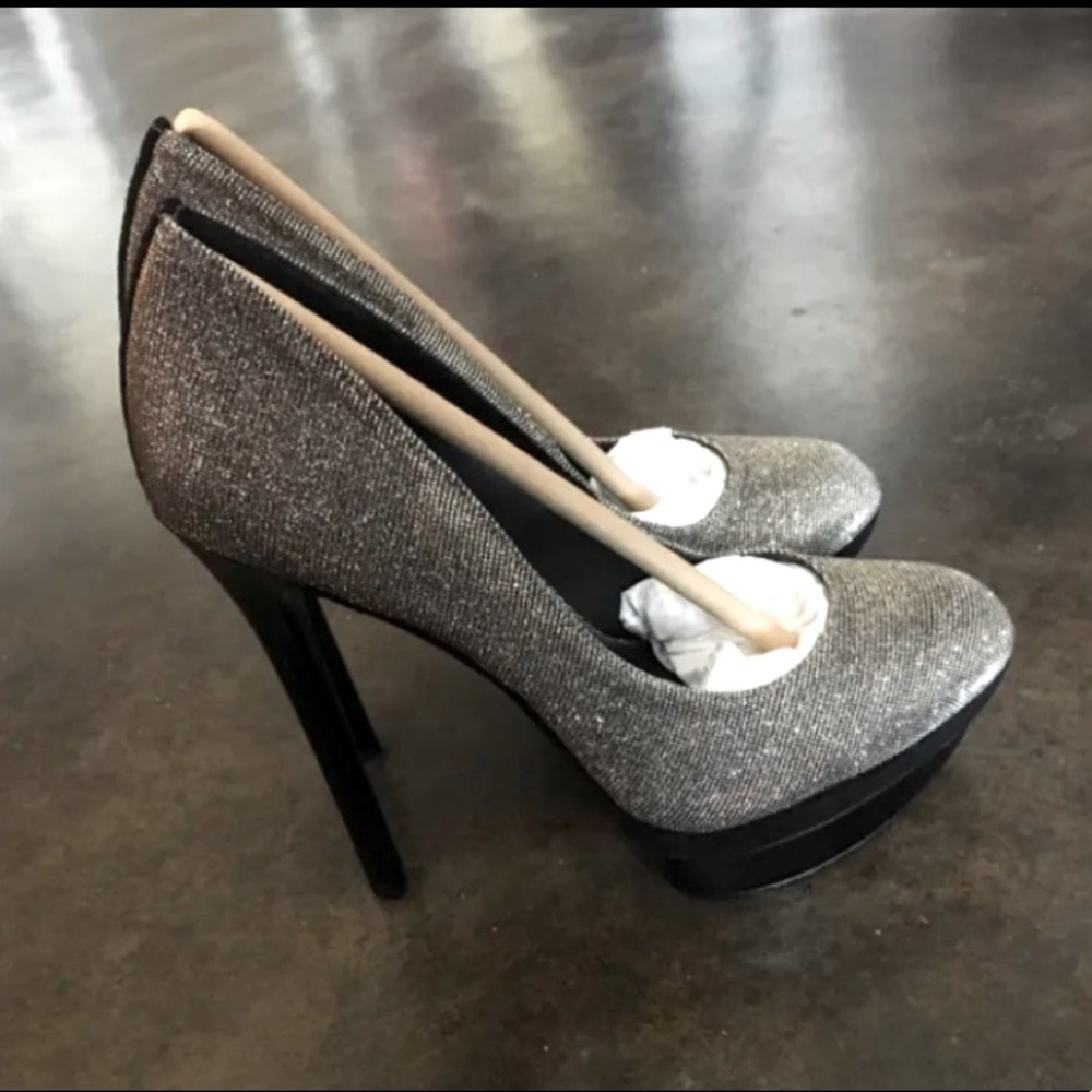 Brian Atwood Shimmery Pumps with platform